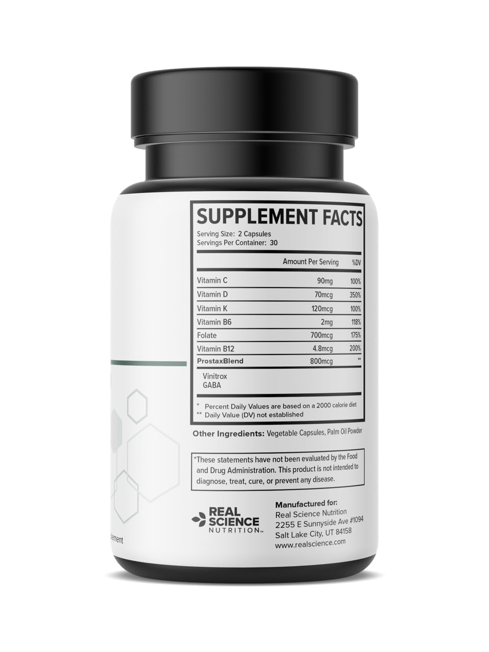 Real Science Nutrition Prostax Miracle – Natural Bladder & Kidney Health for Men