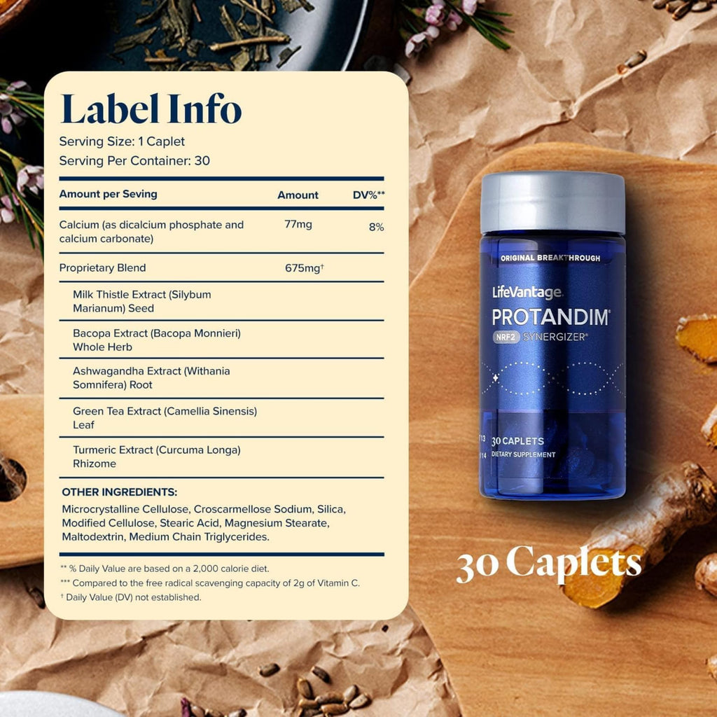 LifeVantage Protandim Nrf2 Synergizer (30 Caps) – 5-Herb Antioxidant Formula
