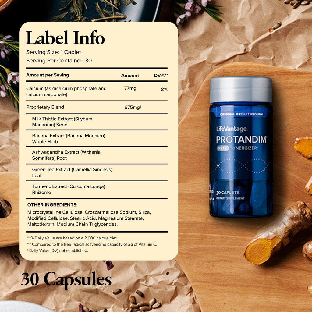 LifeVantage Protandim Nrf2 Synergizer 90 Caps – 5-Herb Antioxidant Support