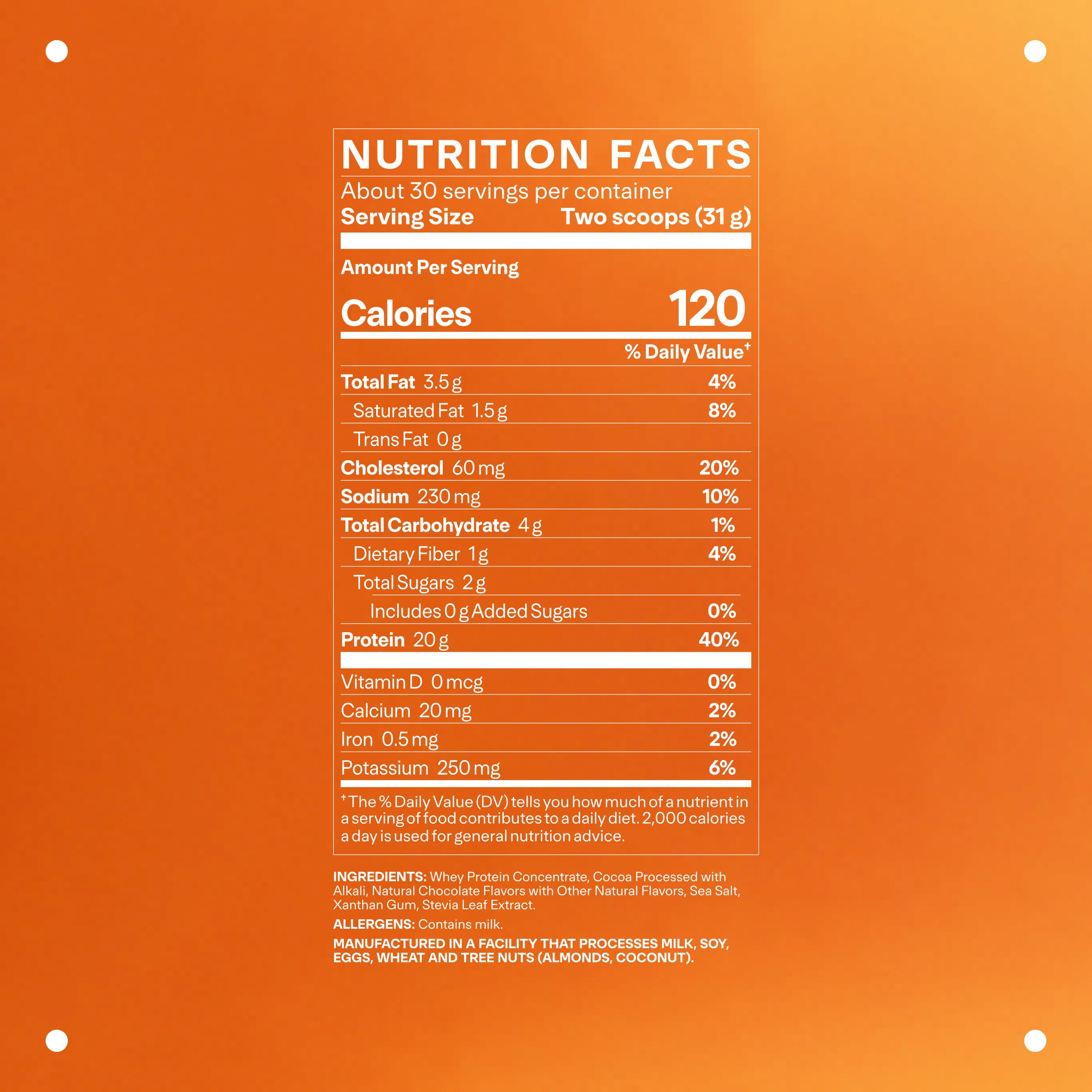 LTH Whey Protein - Grass-Fed Protein Powder with Amino Acids for Lean Muscle & Recovery - Chocolate (30 Servings)