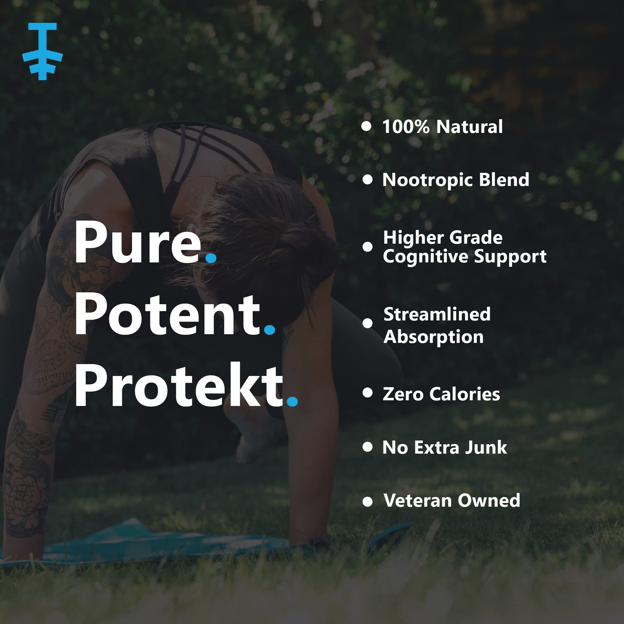 PROTEKT Lions Mane & Reishi Capsule Supplement – Brain Health, Focus & Memory | 60 Count