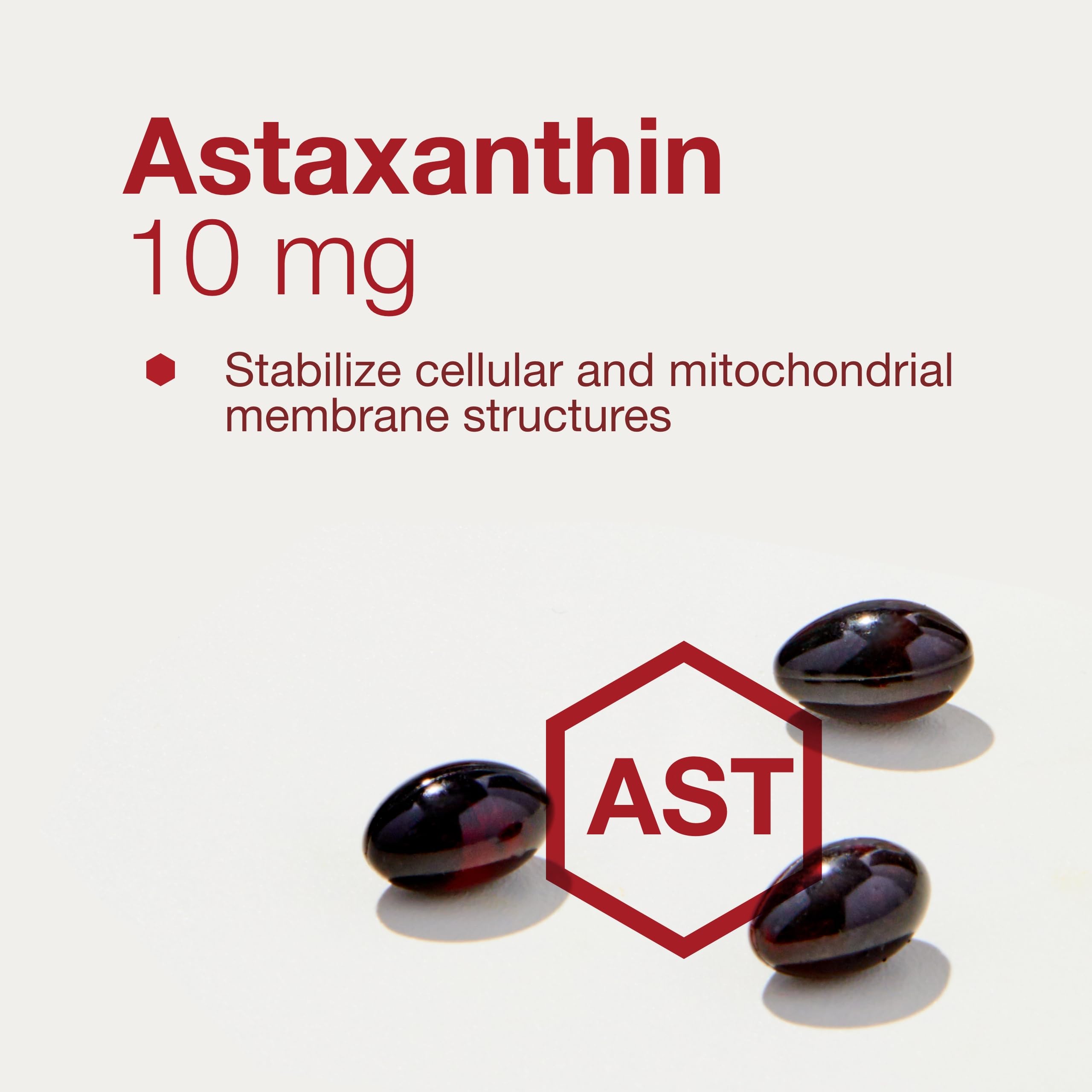 Protocol Astaxanthin 10mg Softgels – Supports Cellular Health* – Non-GMO & Dairy Free – 60 Softgels