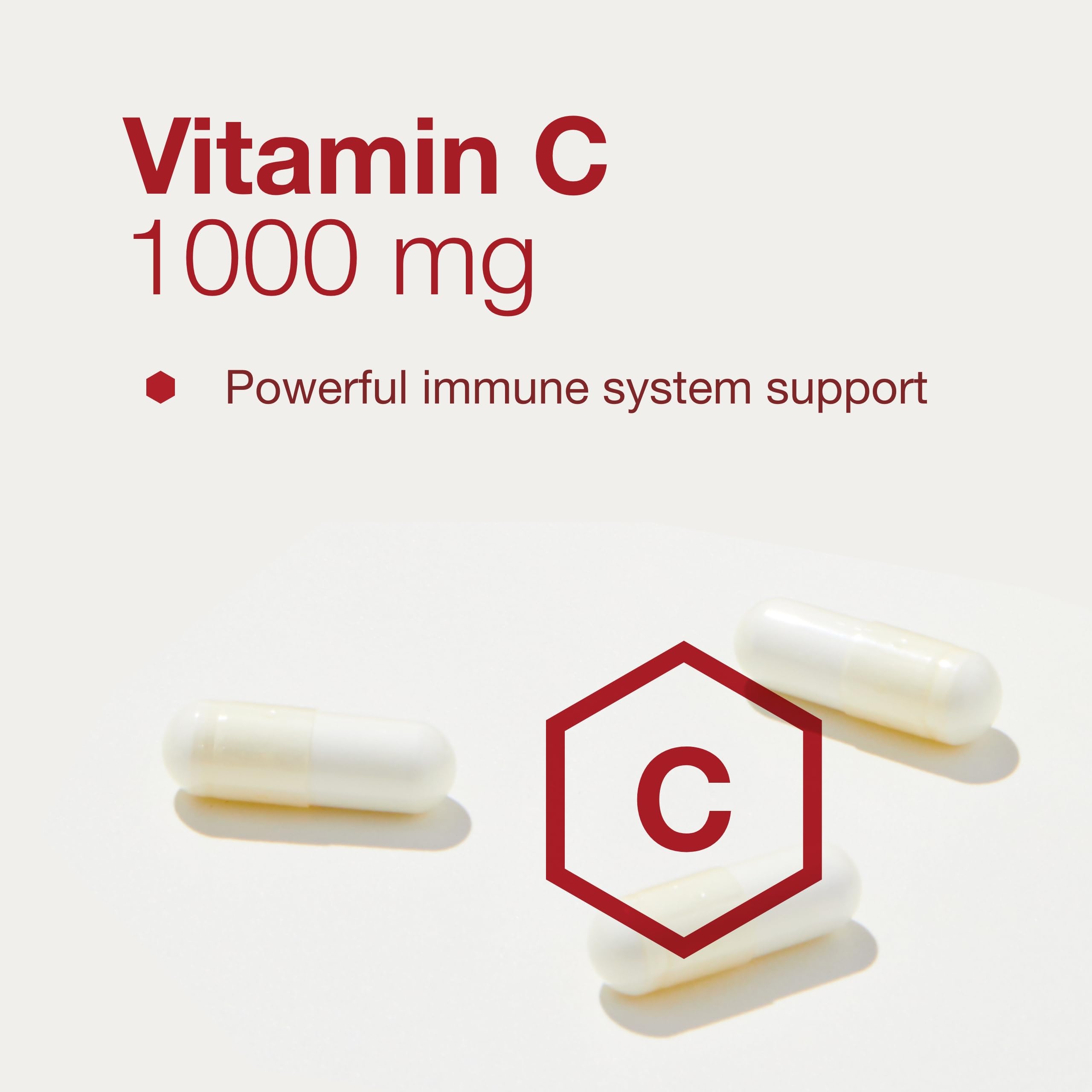 PROTOCOL FOR LIFE BALANCE C-1000 + Zinc-15 - Vitamin C & Zinc Bisglycinate - Immune Support Supplement - Antioxidants Supplement - with Ascorbic Acid - 120 Veg Capsules