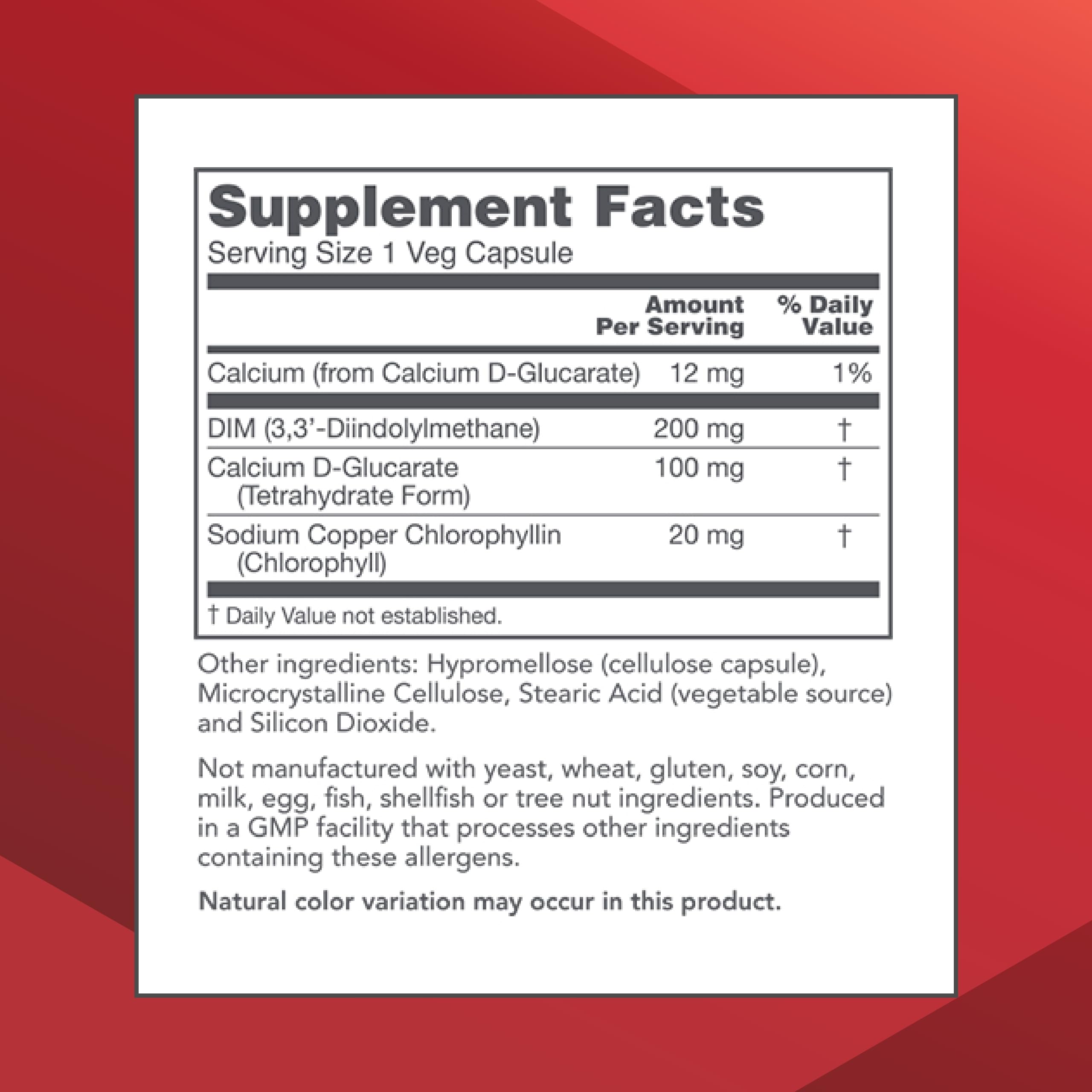 PROTOCOL FOR LIFE BALANCE DIM 200 Plus CDG - 200mg Calcium & DIM Supplement - 90 Veg Caps | Non-GMO & Kosher