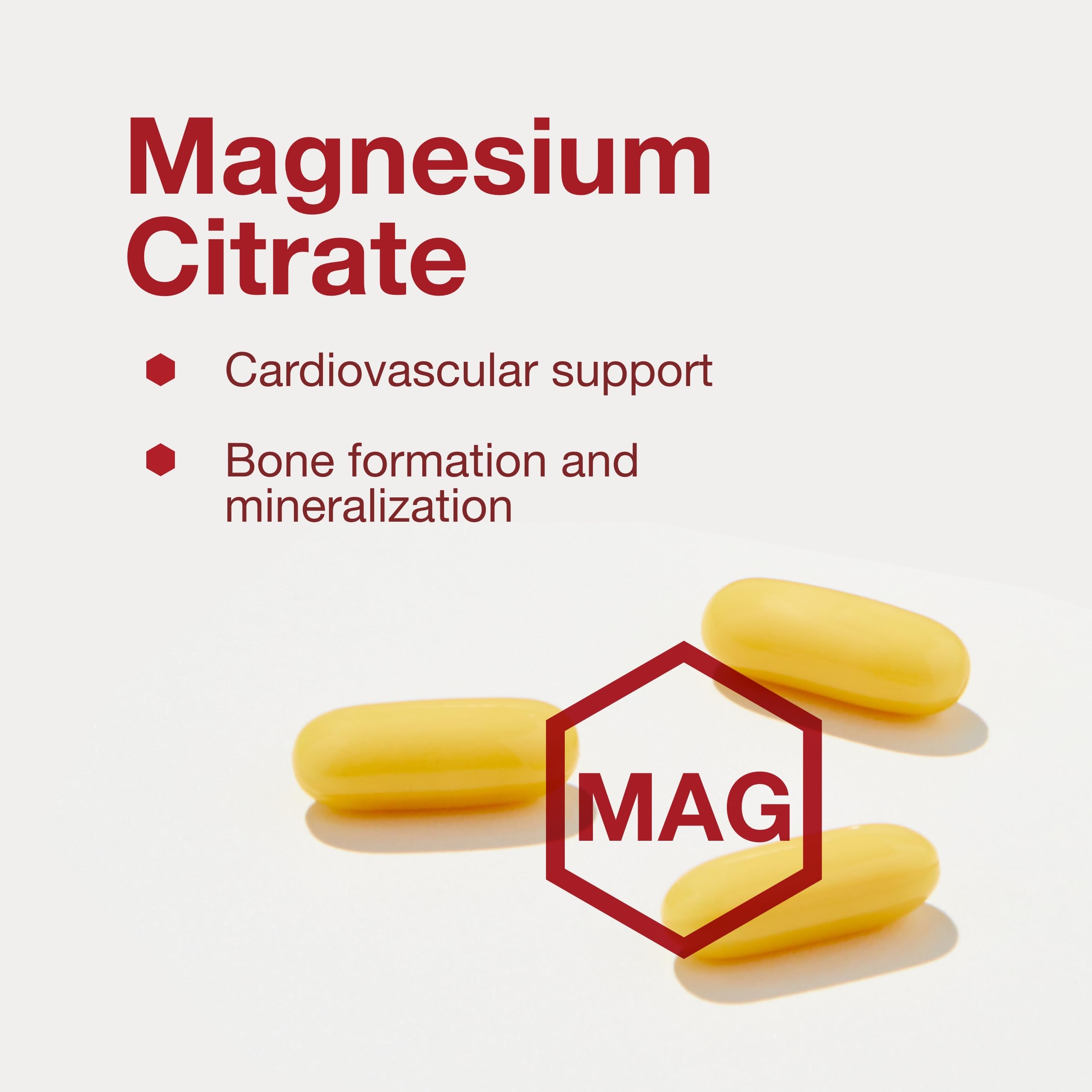 Magnesium Citrate Plus Glycinate & Malate — 400 mg Mg per Serving | 180 Softgels