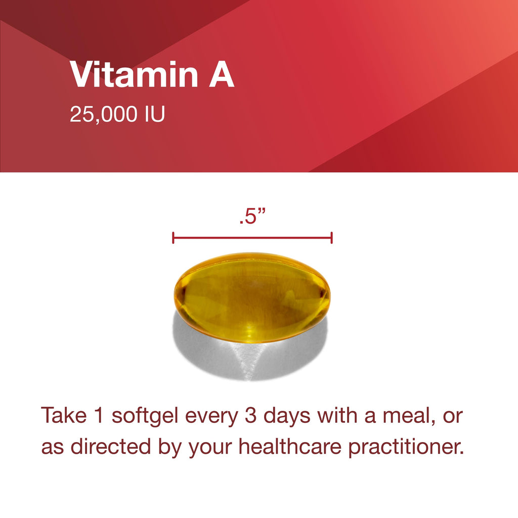Protocol For Life Balance Vitamin A 25,000 IU – Eye, Retina & Immune Health, 100 Softgels