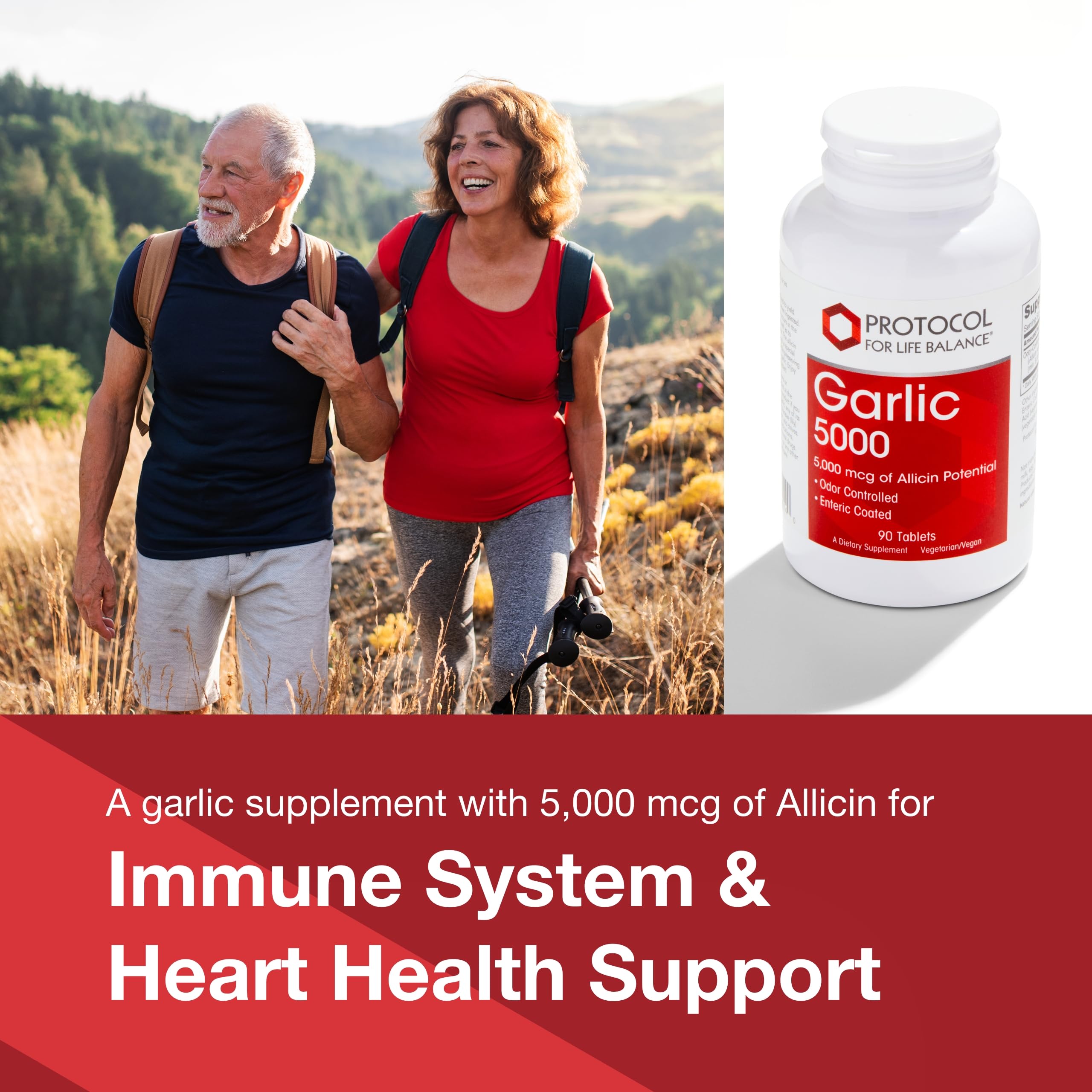 Protocol Garlic 5,000 Allicin Supplement – Odor Controlled