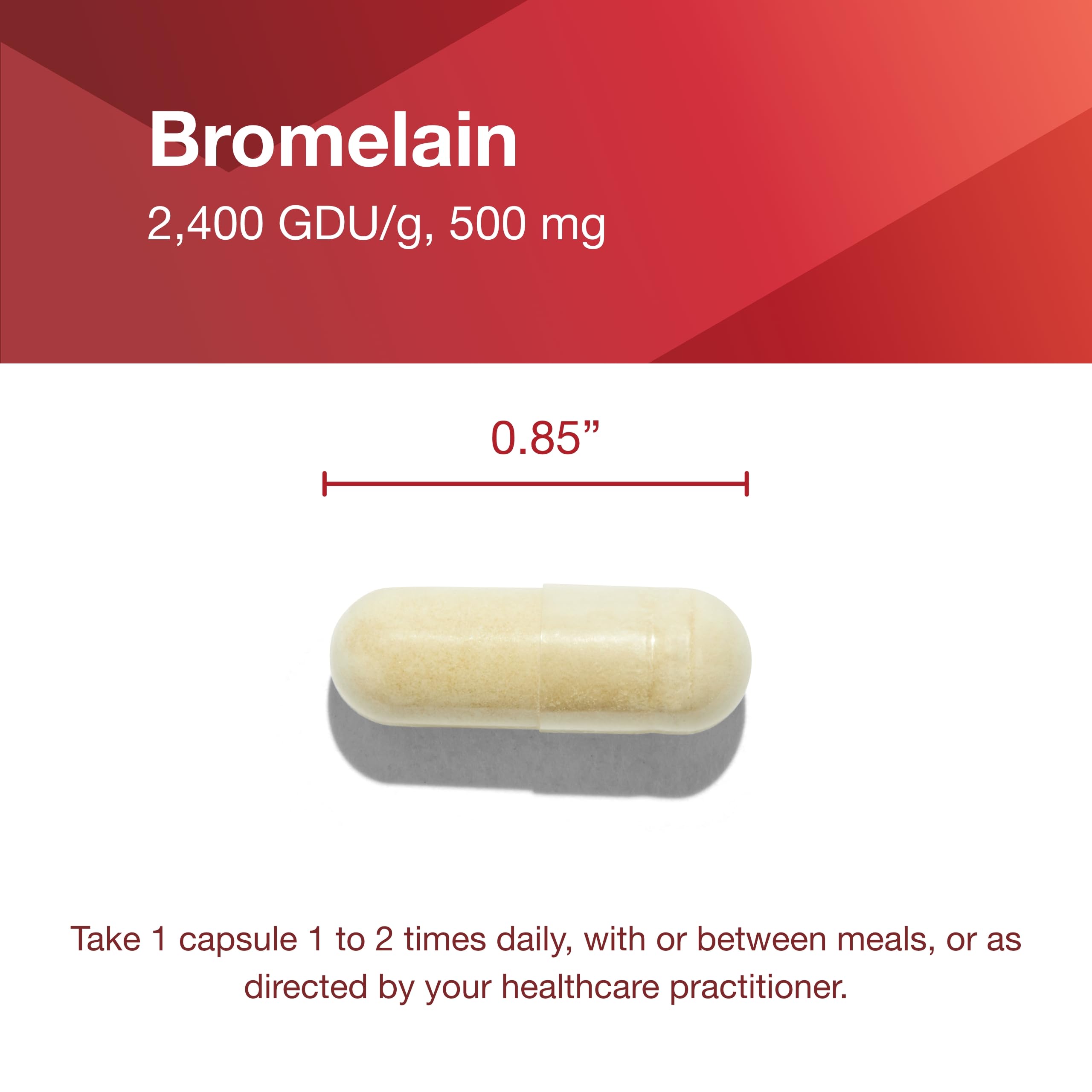 Protocol Bromelain 500mg Capsules – Protein Digestive Enzyme for Healthy Digestion – Vegan & Kosher | 90 Veg Capsules