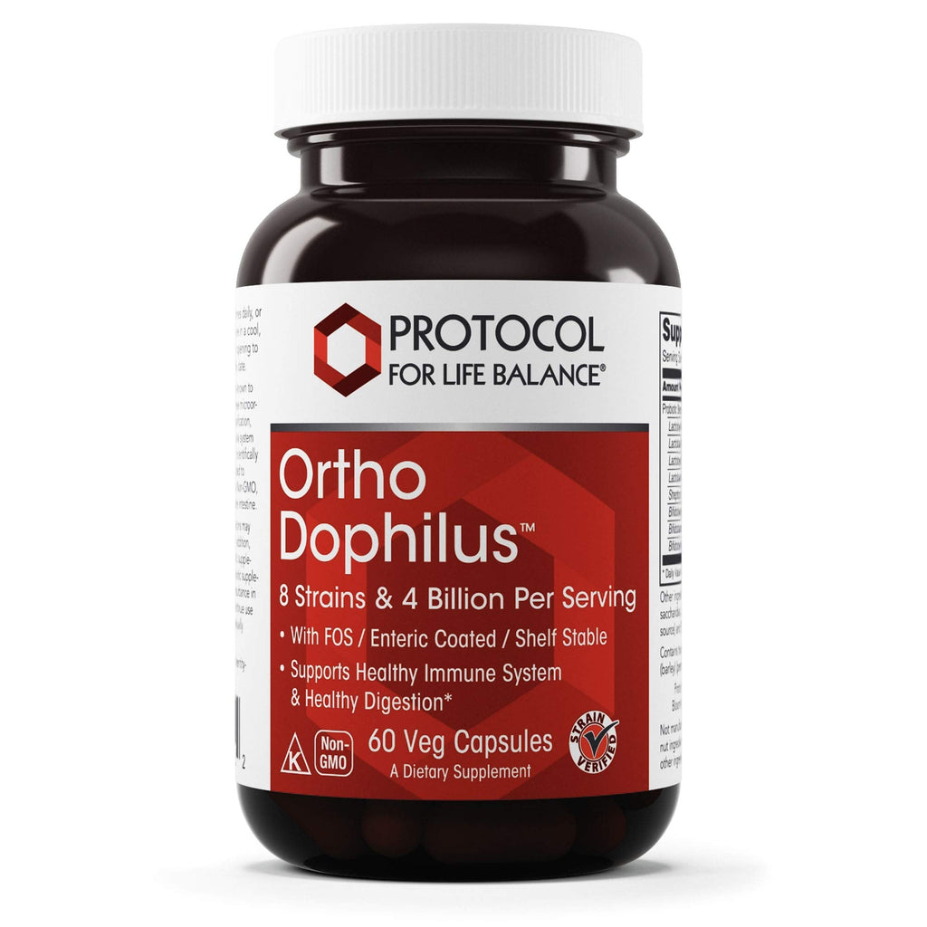 Protocol for Life Balance Ortho Dophilus – 8 Strains, 4 Billion CFU, 60 Veg Capsules