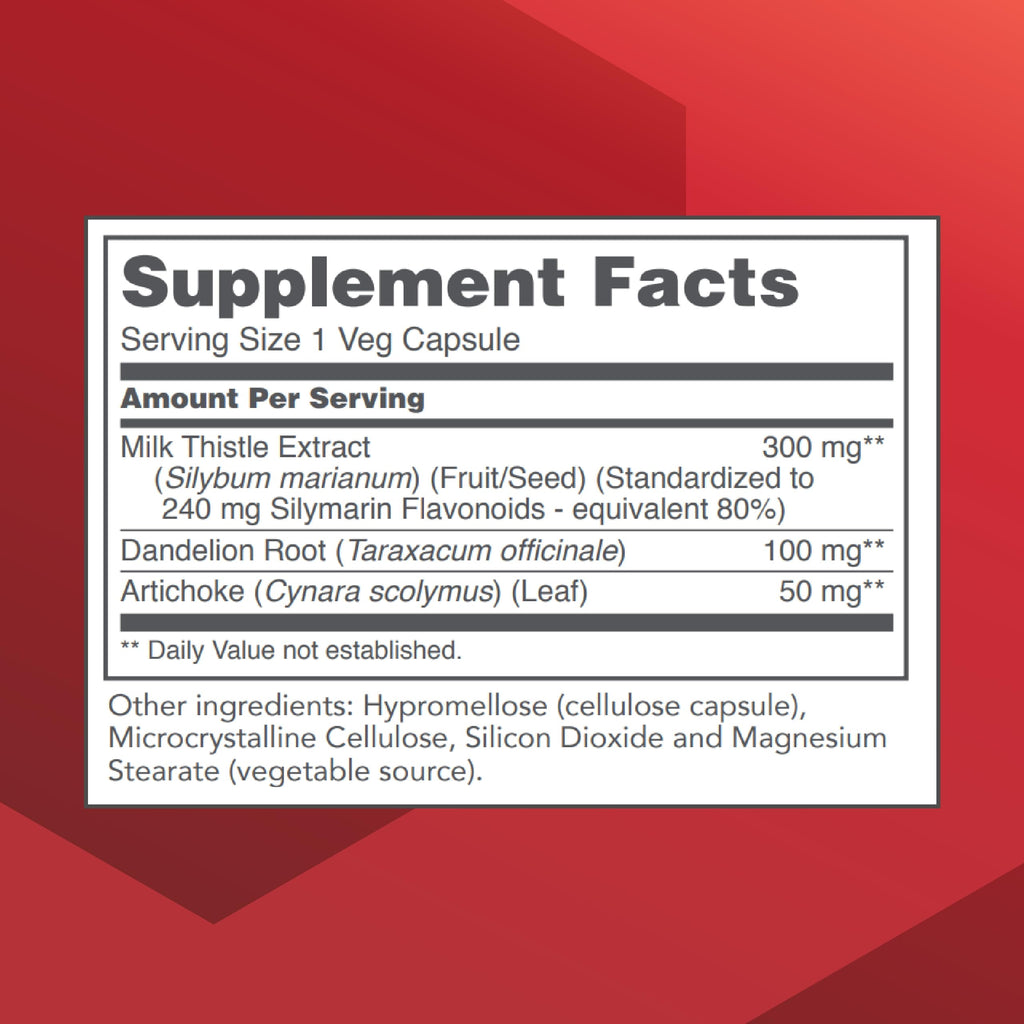 Milk Thistle Extract 300 mg - Liver Support* | 90 Veg Caps - Vegan & Kosher