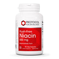Protocol Niacin 500mg No-Flush Niacin - Vitamin B3 for Energy & Metabolism | 90 Veg Caps | Vegan & Kosher