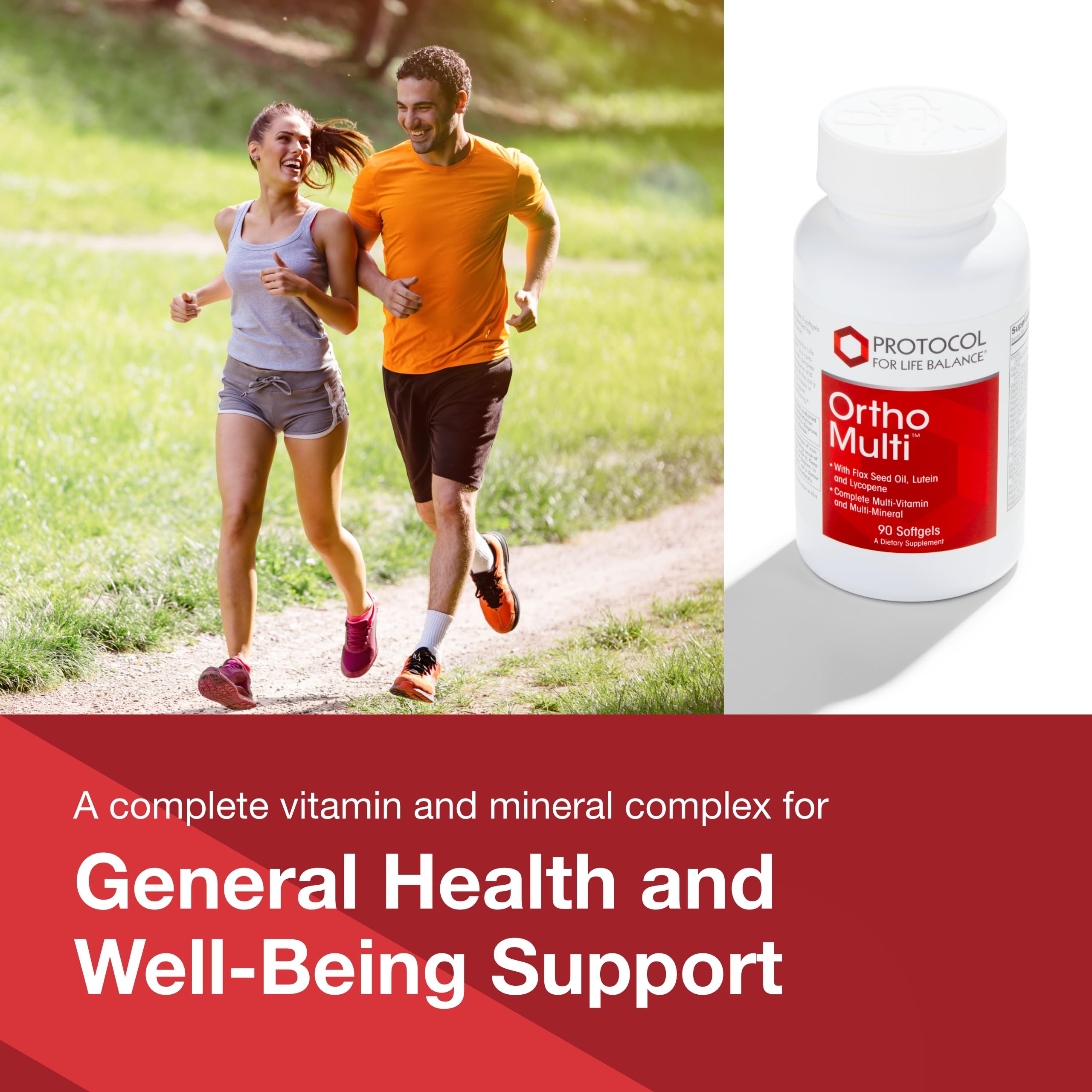 Protocol Ortho Multi: Complete Vitamins & Minerals Complex | Egg Free, Keto Friendly | 90 Softgels