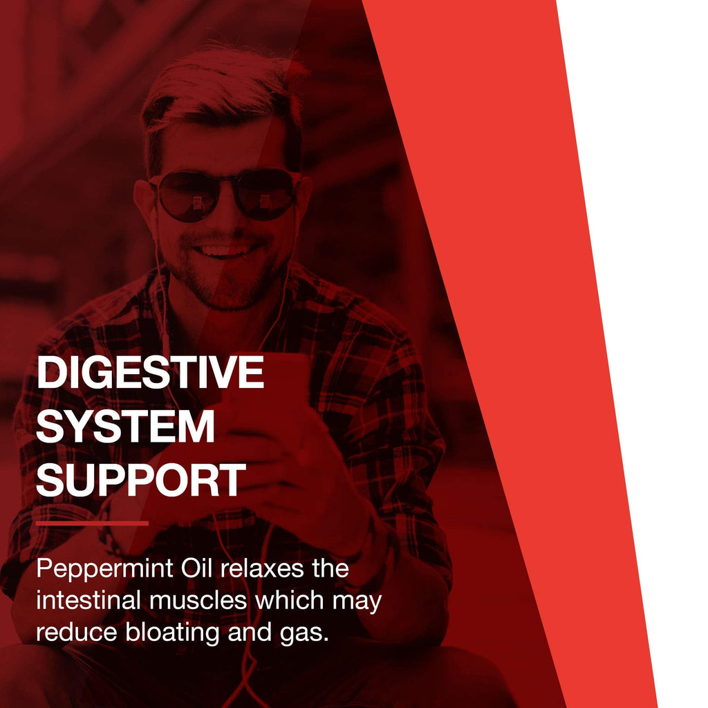 Protocol Peppermint G.I. - Digestive Health Support, Enteric-Coated, Dairy Free & Halal - 90 Softgels