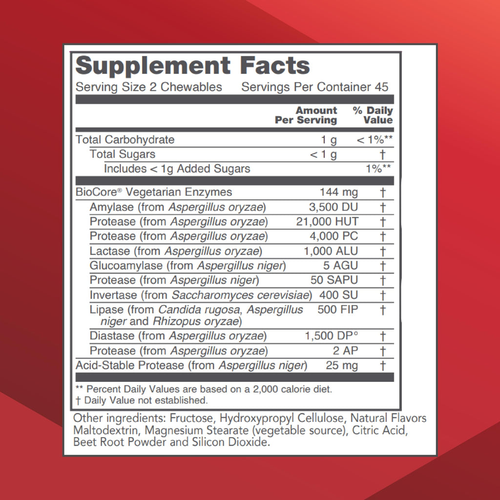 Protozymes Digestive Enzymes – Protocol For Life Balance – 90 Chewables