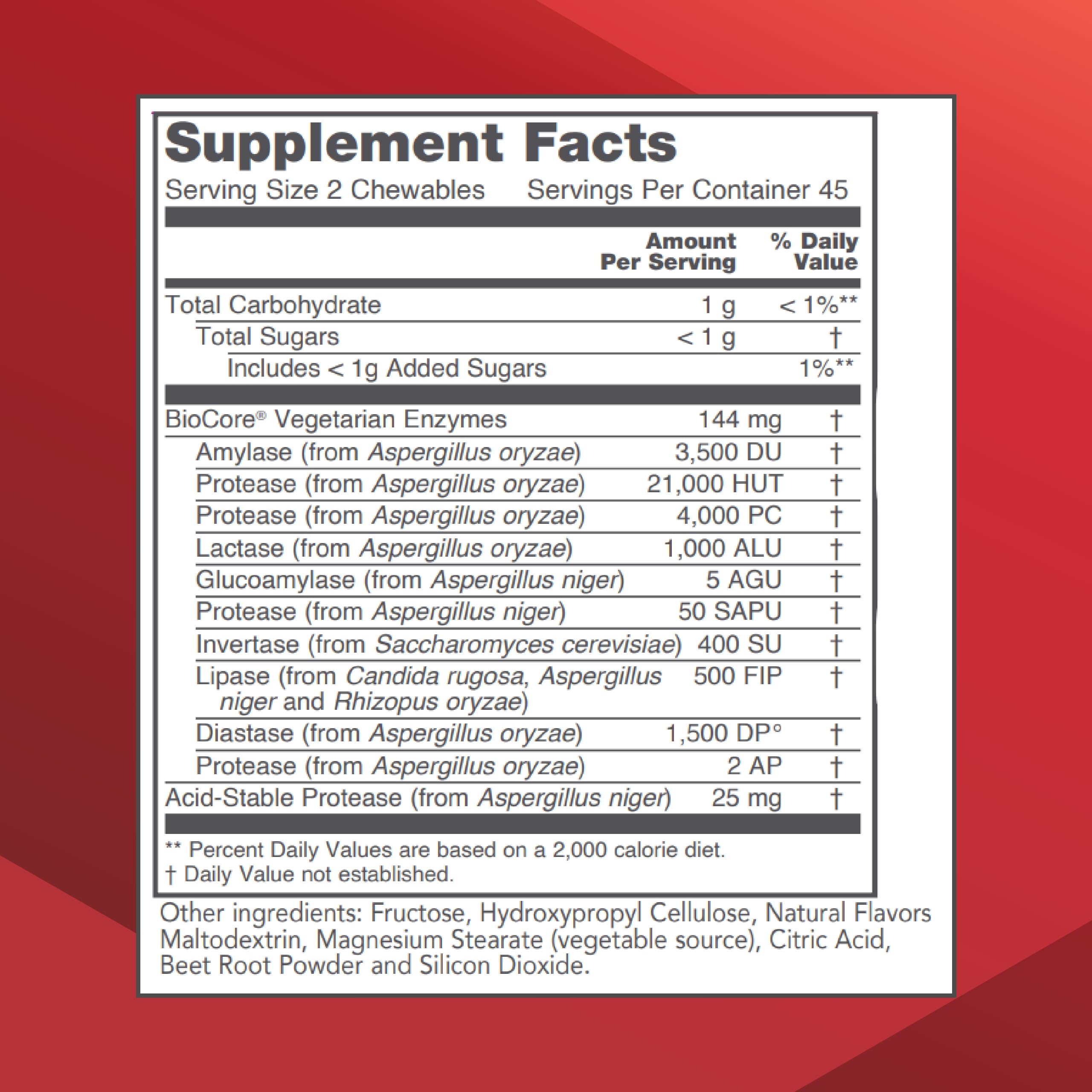 Protozymes Digestive Enzymes – Protocol For Life Balance – 90 Chewables