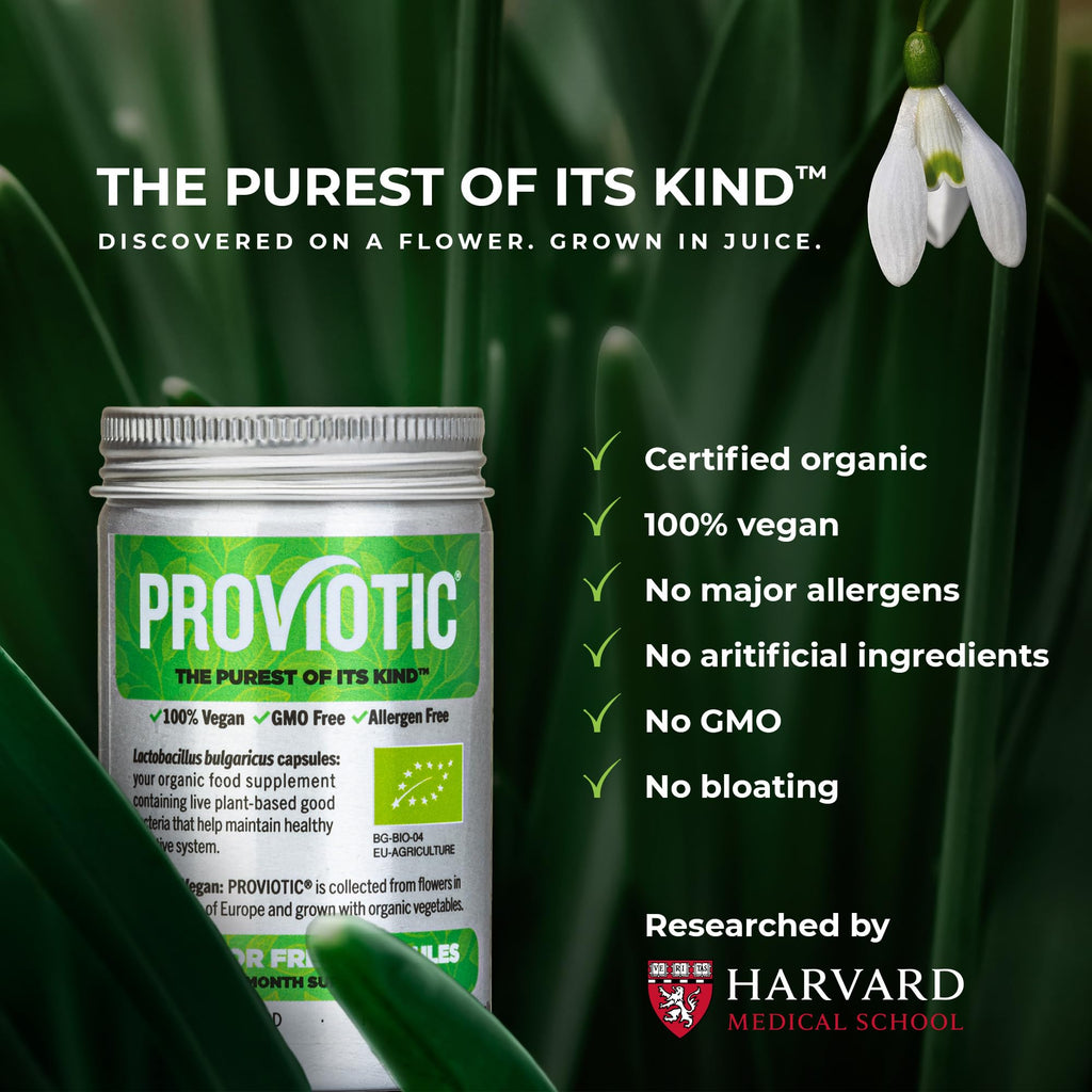 PROVIOTIC Vegan Probiotic Supplement – Patented Digestive Health & Immune Support