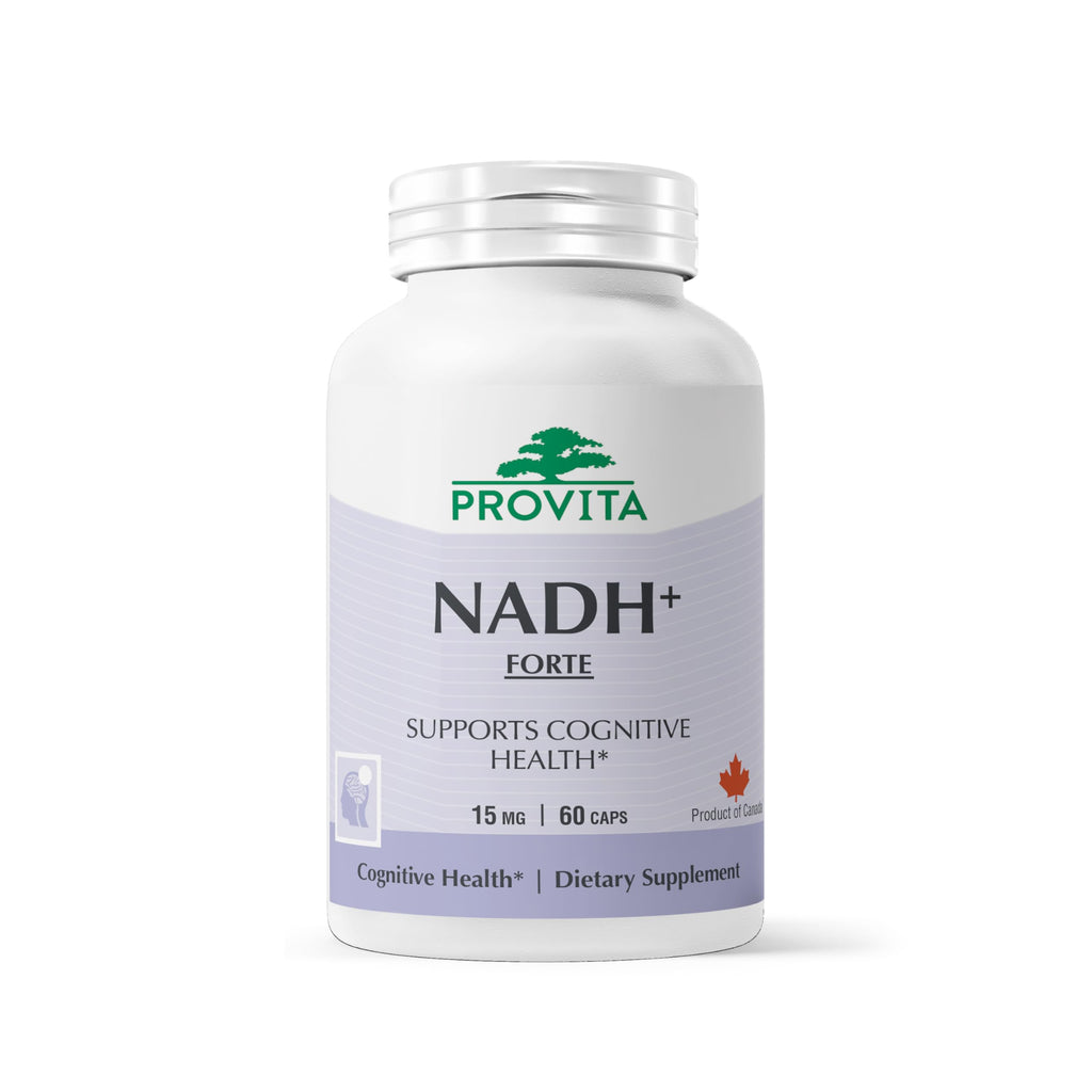 PROVITA NADH+ Forte – NADH, CoQ10 & Chlorophyll for Energy, Focus & Brain Health | Vegan Capsules