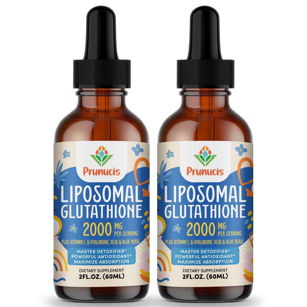Prunucis 2000MG Liposomal Glutathione Liquid – 98% Absorption, Vegan, 4 oz