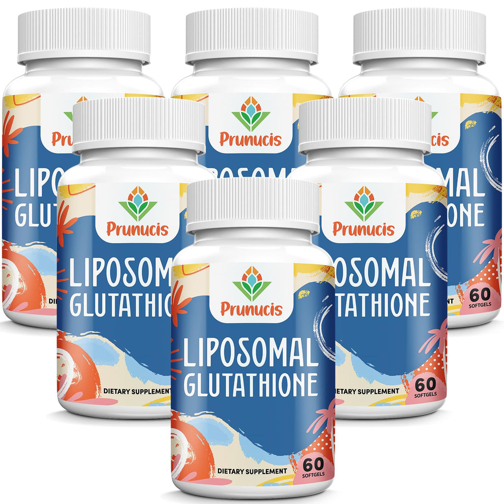 Prunucis 2400MG Liposomal Glutathione with Vitamin C, Milk Thistle & Alpha-Lipoic Acid – High Absorption, 360 Softgels