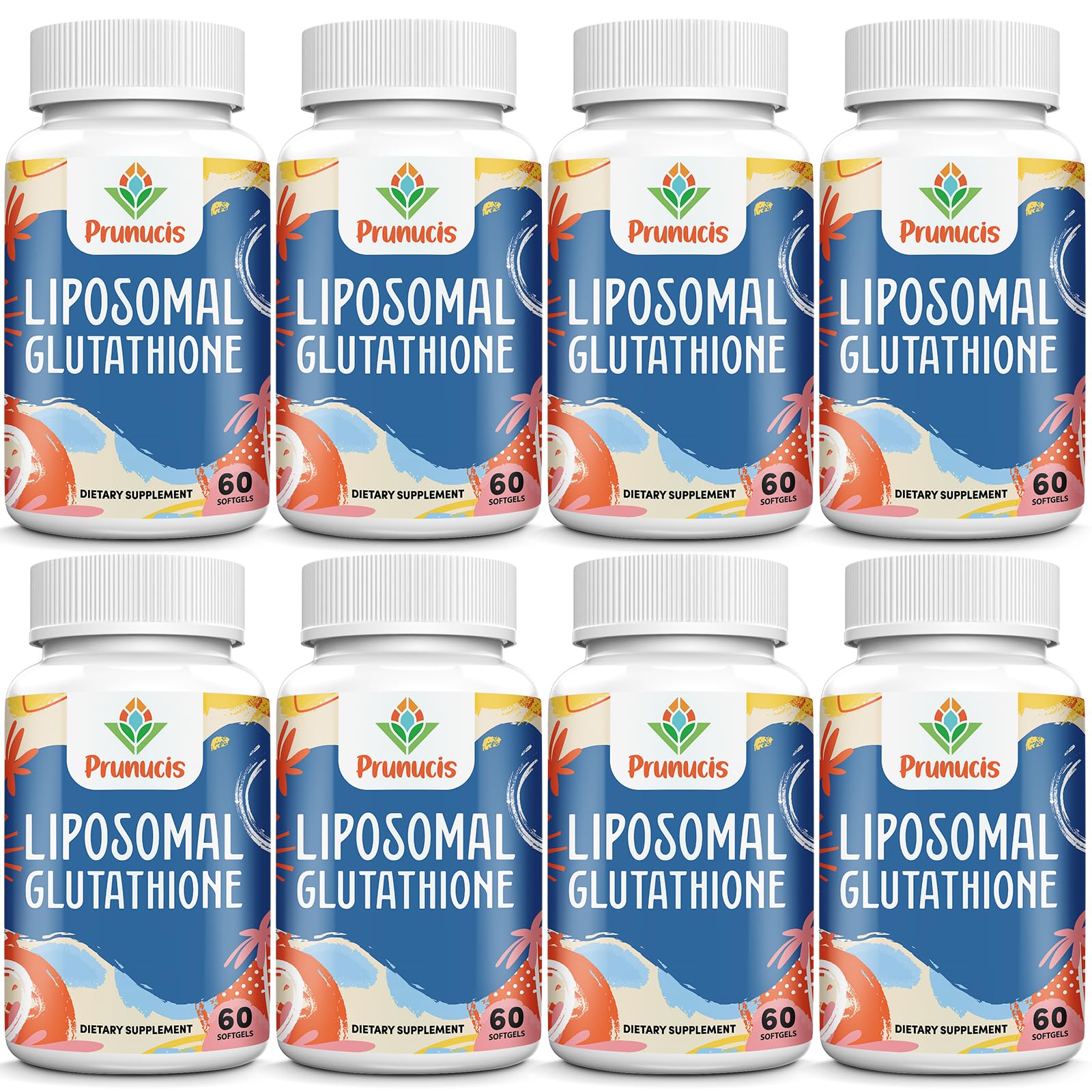 Prunucis 2400MG Liposomal Glutathione — Vitamin C, Milk Thistle, Alpha-Lipoic Acid, 480 Softgels