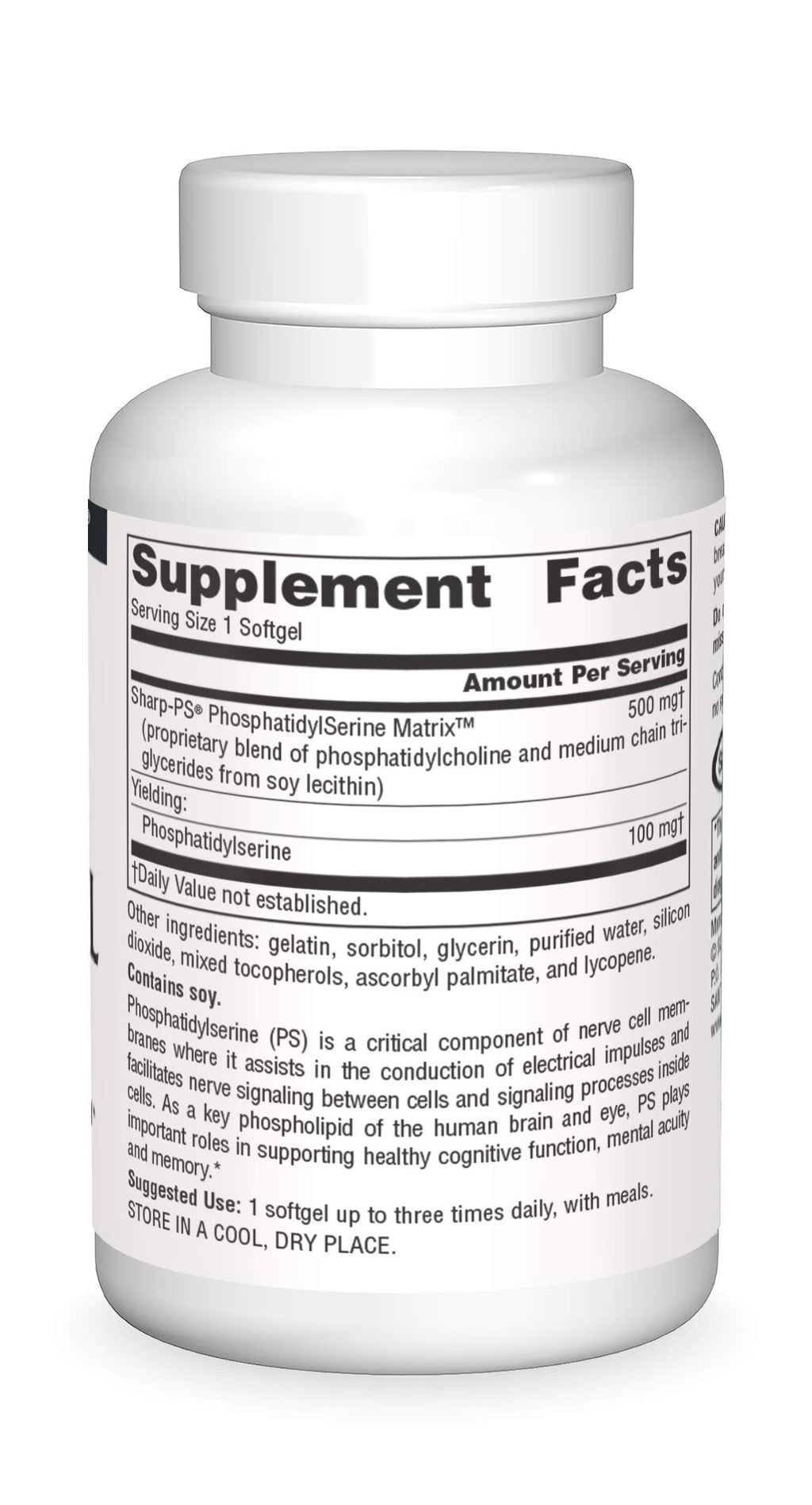Source Naturals Phosphatidyl Serine Matrix 500mg – 60 Softgels