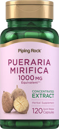 Piping Rock Pueraria Mirifica Capsules 1000mg - 120 Pills - Gluten Free, Non-GMO