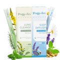 PUFFIAIR Herbal Diffuser Duo – Mullein & Melatonin | Night & Day Relax Duo, 600 Uses per Stick