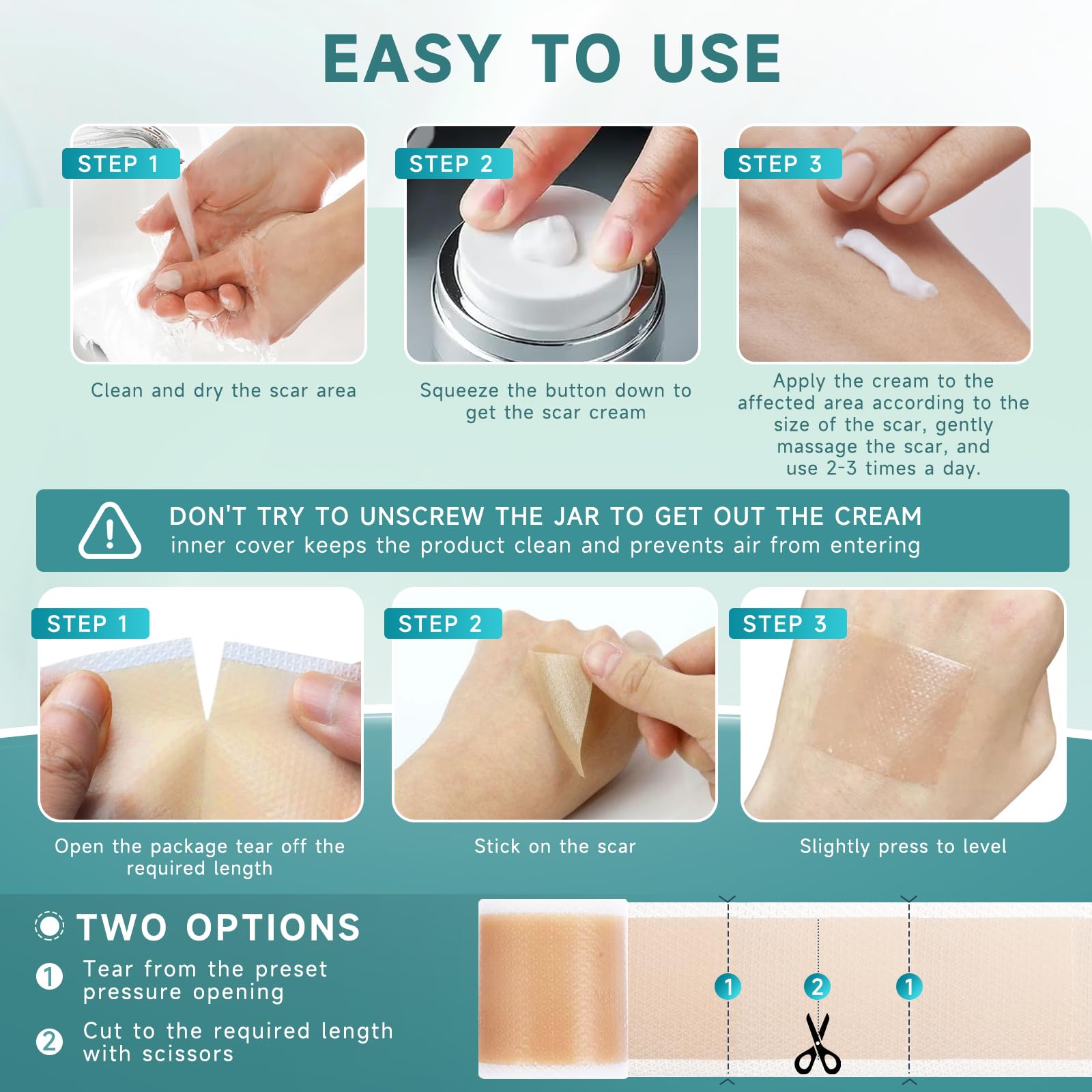 Pumkot Advanced Silicone Scar Cream & Scar Sheets – Dual-Action Scar Repair Kit