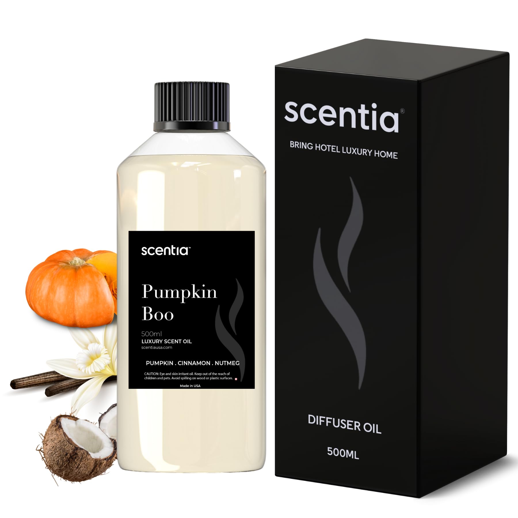 Pumpkin Boo Essential Oil – 500ml Fall Fragrance for Diffusers & Candles