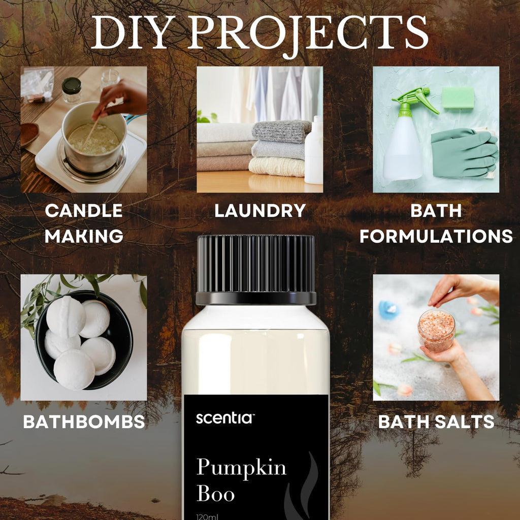 Pumpkin Boo Essential Oil – 120ml Premium Fall Fragrance for Diffusers, Candles & DIY