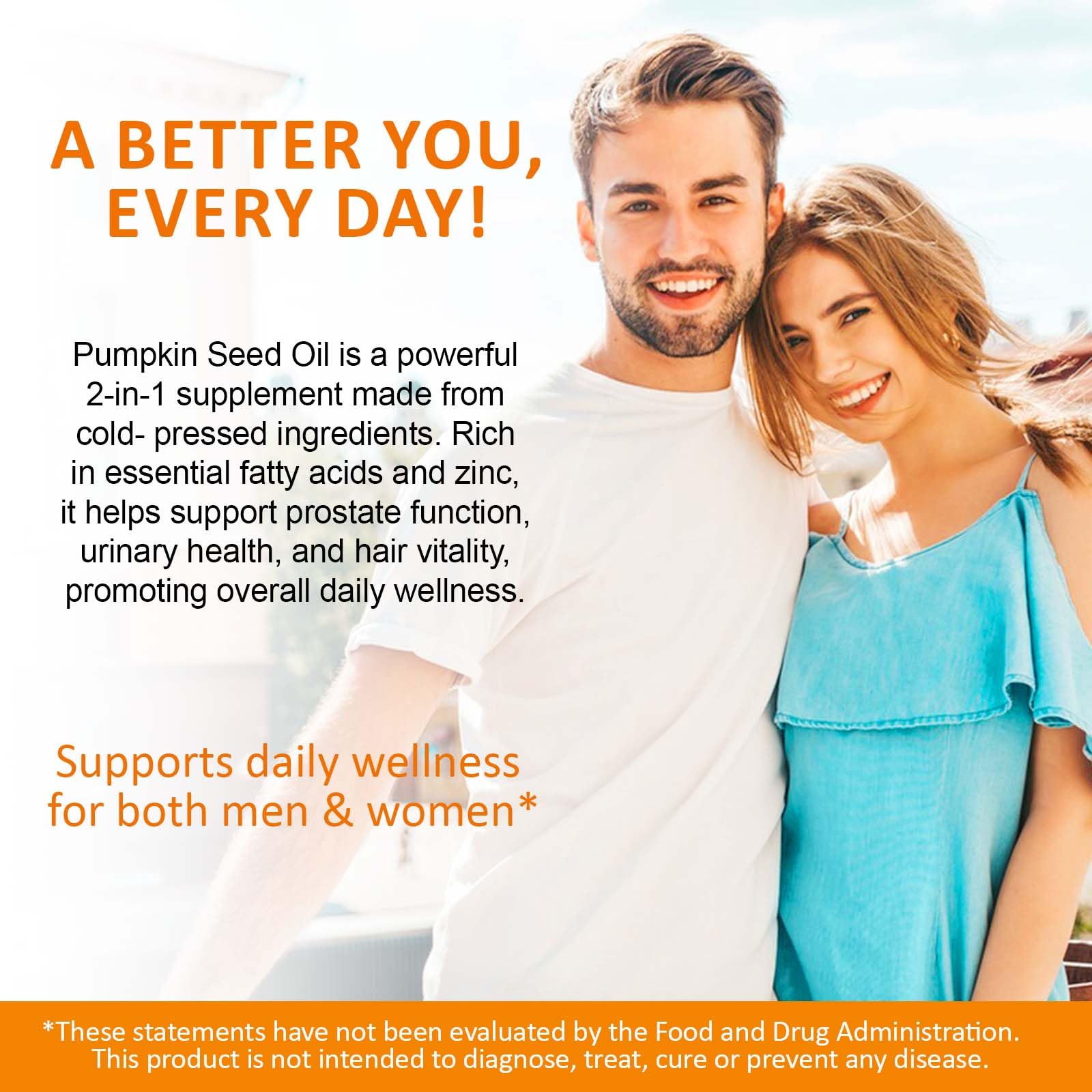 Pumpkin Seed Oil Capsules 1000mg – Cold-Pressed, Hair Growth | 300 Softgels