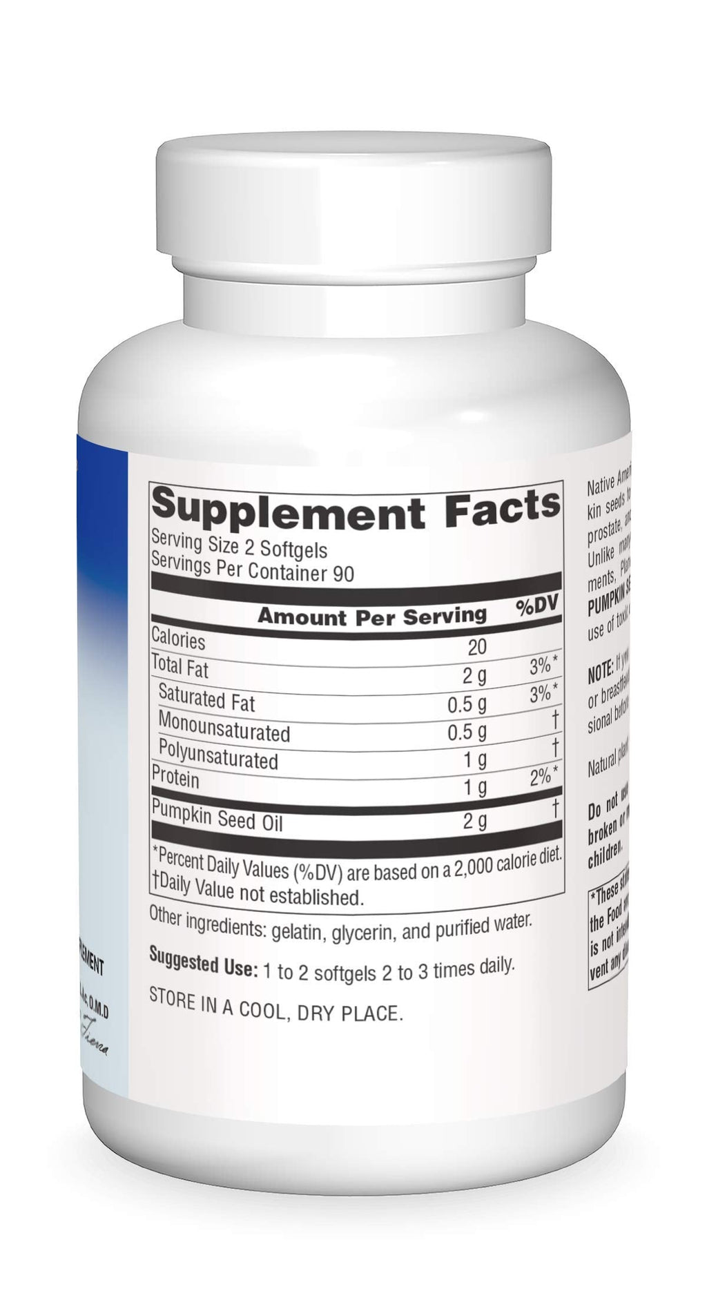 Planetary Herbals Full Spectrum Pumpkin Seed Oil 1000 mg - Prostate Support (180 Count)
