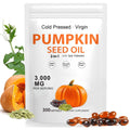Pumpkin Seed Oil Capsules with Saw Palmetto – Cold-Pressed for Bladder & Prostate Health | Non-GMO, Gluten Free, 300 Softgels