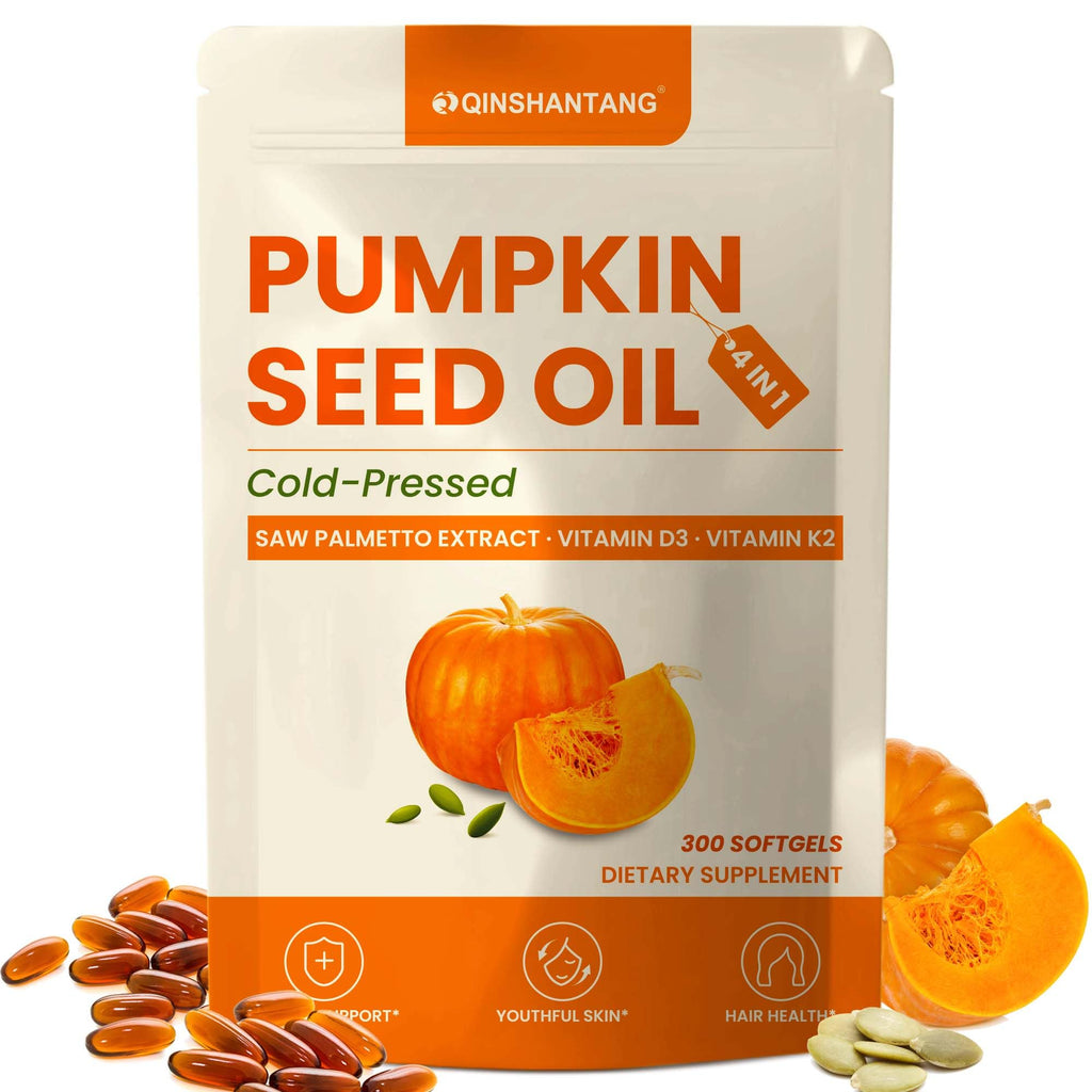 Pumpkin Seed Oil Complex with Saw Palmetto, D3 & K2 | 3000 mg per Serving