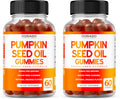 Pumpkin Seed Oil Gummies 4000mg Sugar Free Gummy Supplement with Pumpkin Seed Extract for Adults - Delicious Orange Flavor, Non GMO - Gluten Free, Vegan Supplement & USA Made (60 Capsules) (Pack of 2)