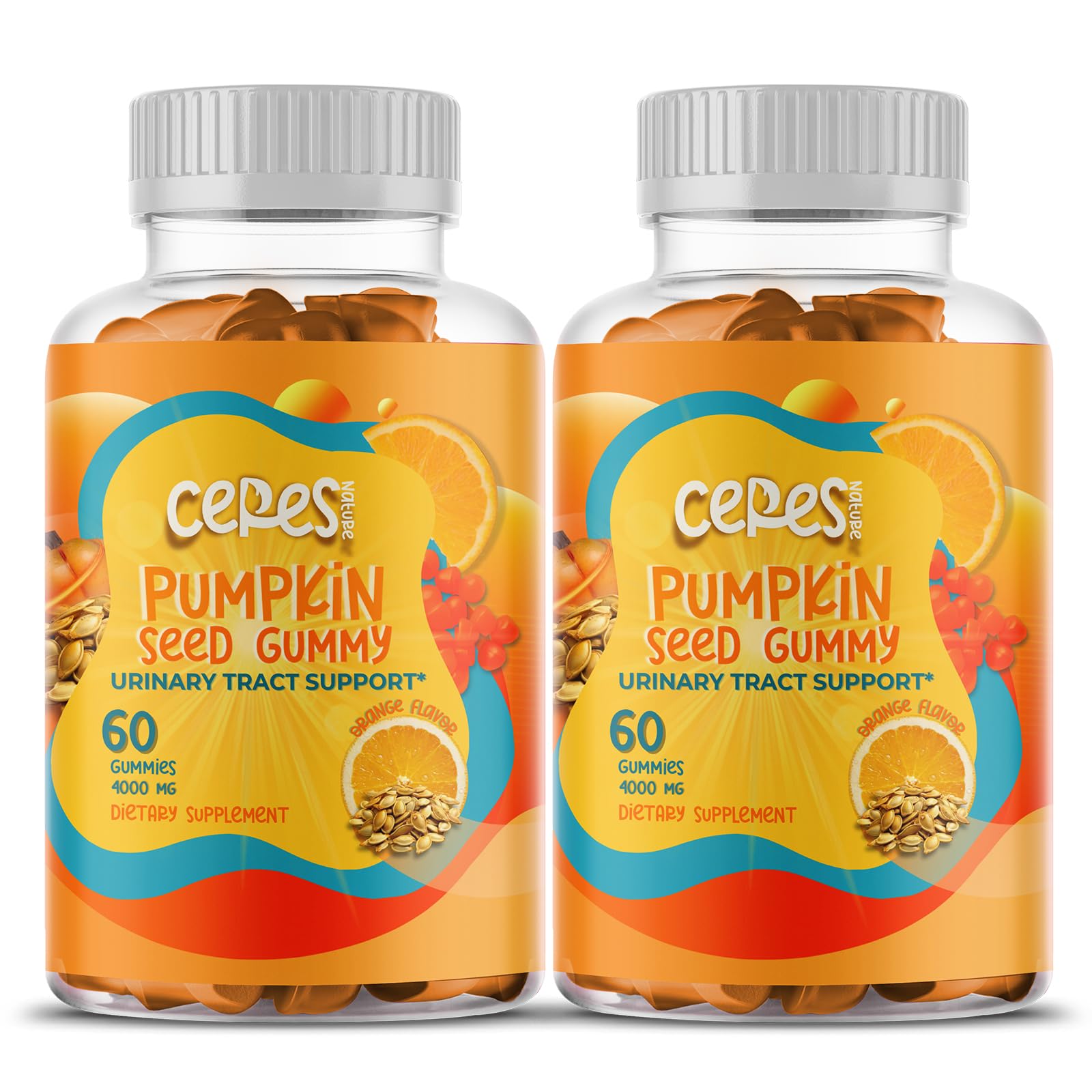 Pumpkin Seed Oil Gummies 4000 mg – Hair, Skin & Prostate Support | Sugar-Free