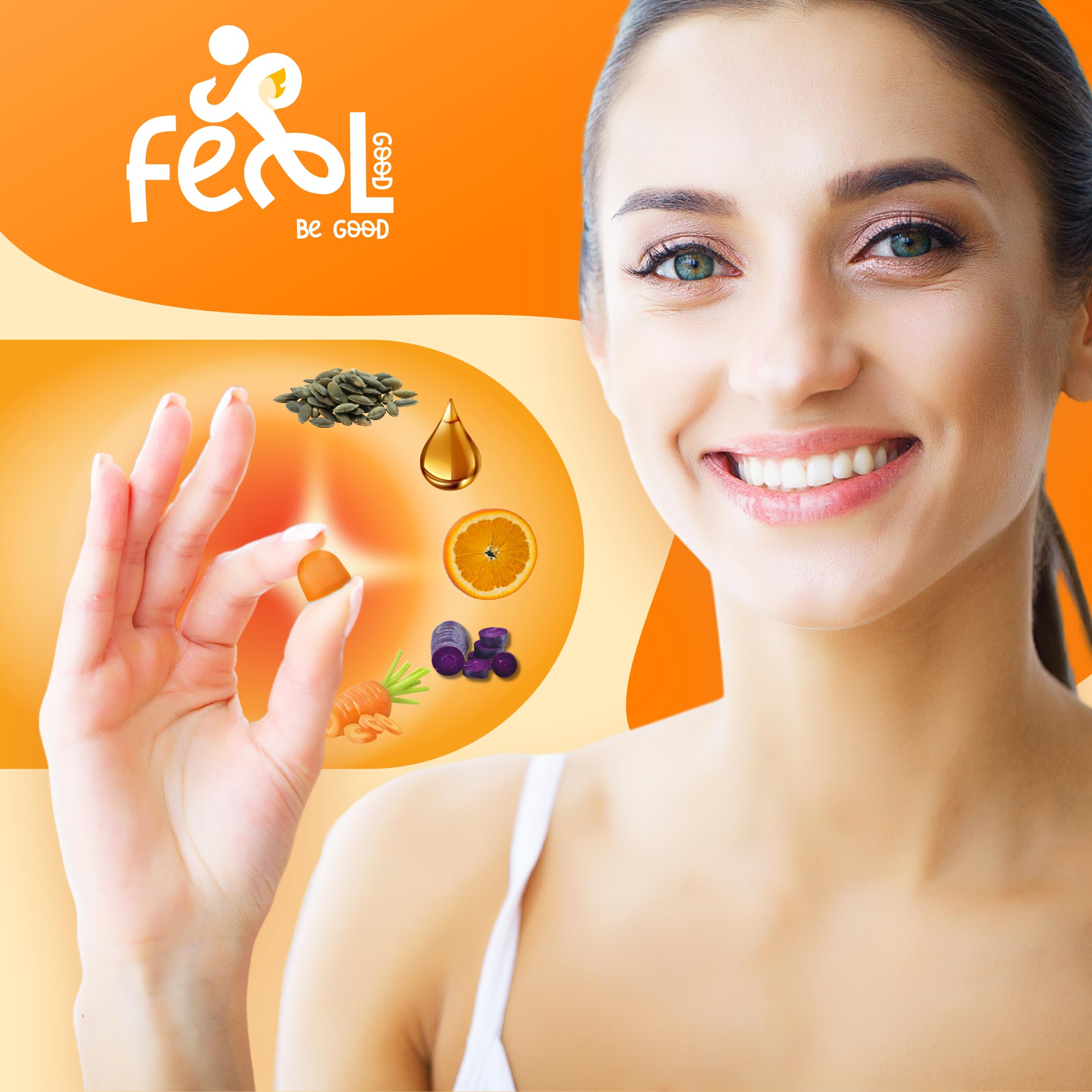 Pumpkin Seed Oil Gummies 4000 mg – Hair, Skin & Prostate Support | Sugar-Free