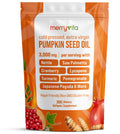 Pumpkin Seed Oil Prostate Health – Saw Palmetto, Turmeric, 3000mg/Serving, 300 Softgels | Non-GMO