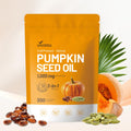 Pumpkin Seed Oil with Saw Palmetto – Cold-Pressed, 300 Softgels, Non-GMO