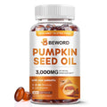 Pumpkin Seed Oil with Saw Palmetto Softgels - 3000mg | 600 Softgels | Cold-Pressed | Non-GMO