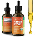 USDA Organic Pumpkin Seed Oil - Cold-Pressed for Hair, Prostate & Hormone Support | 1 Fl Oz