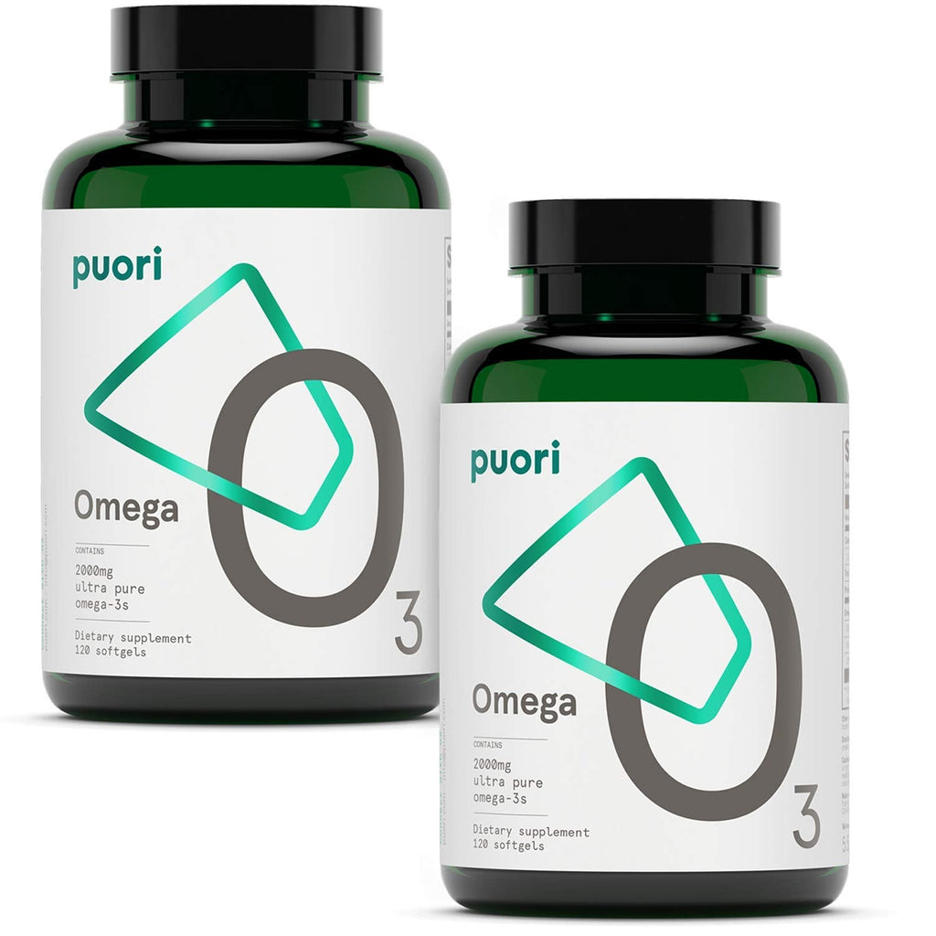 Puori Omega 3 Fish Oil Ultra Pure 2000mg x 240 Softgels | Burpless, IFOS Certified