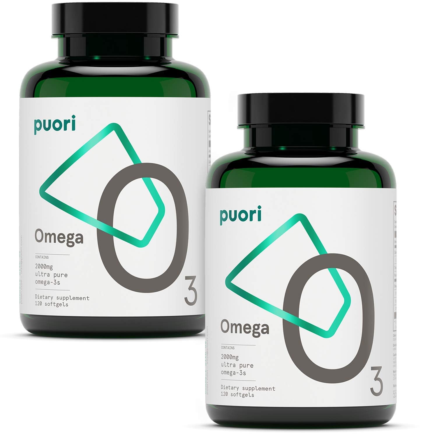Puori Omega 3 Fish Oil Ultra Pure 2000mg x 240 Softgels | Burpless, IFOS Certified