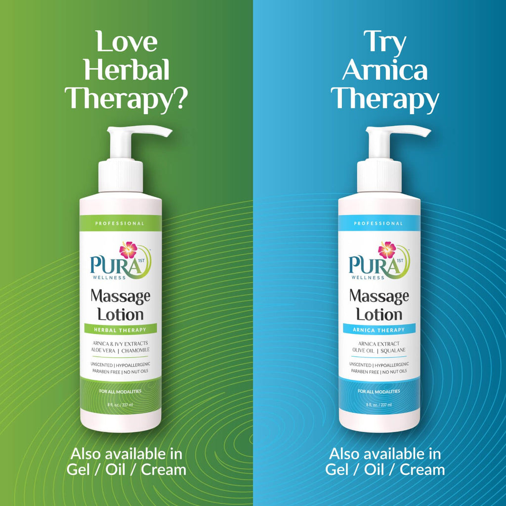 PURA 1st Wellness Professional Massage Lotion 8oz – Unscented, Hypoallergenic
