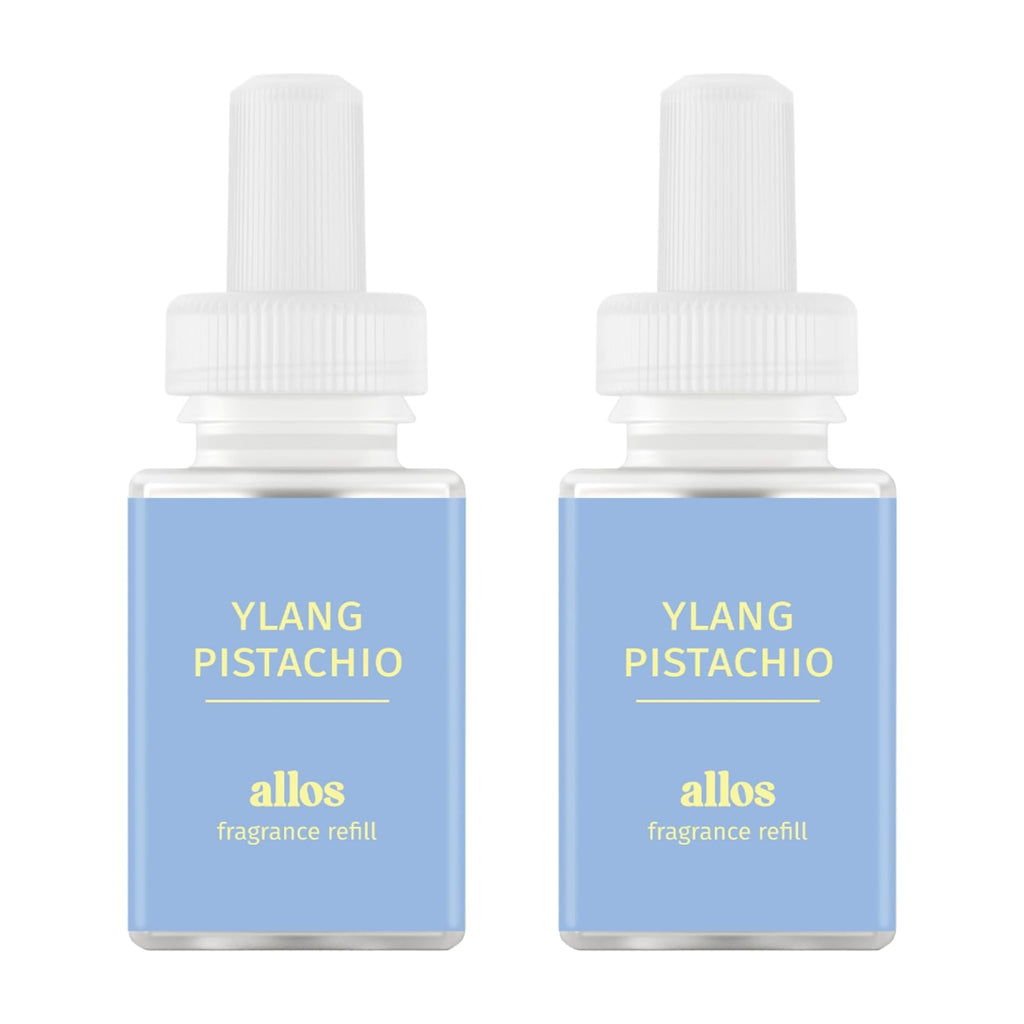 Pura and Allos Ylang Pistachio Calm Fragrance Refill – 2 Pack for Smart Diffusers