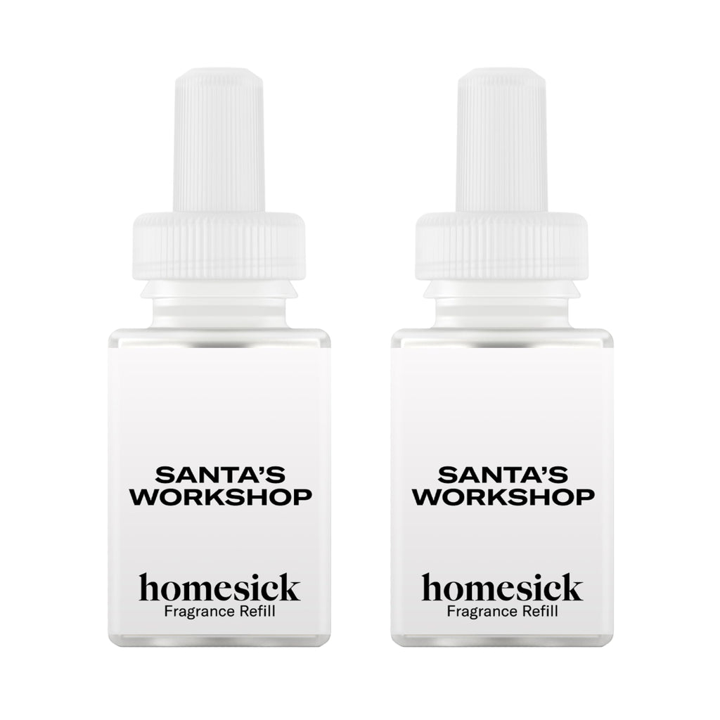 Pura & Homesick Home Scent Refill – Santa’s Workshop (2 Pack) – Smart Air Diffuser