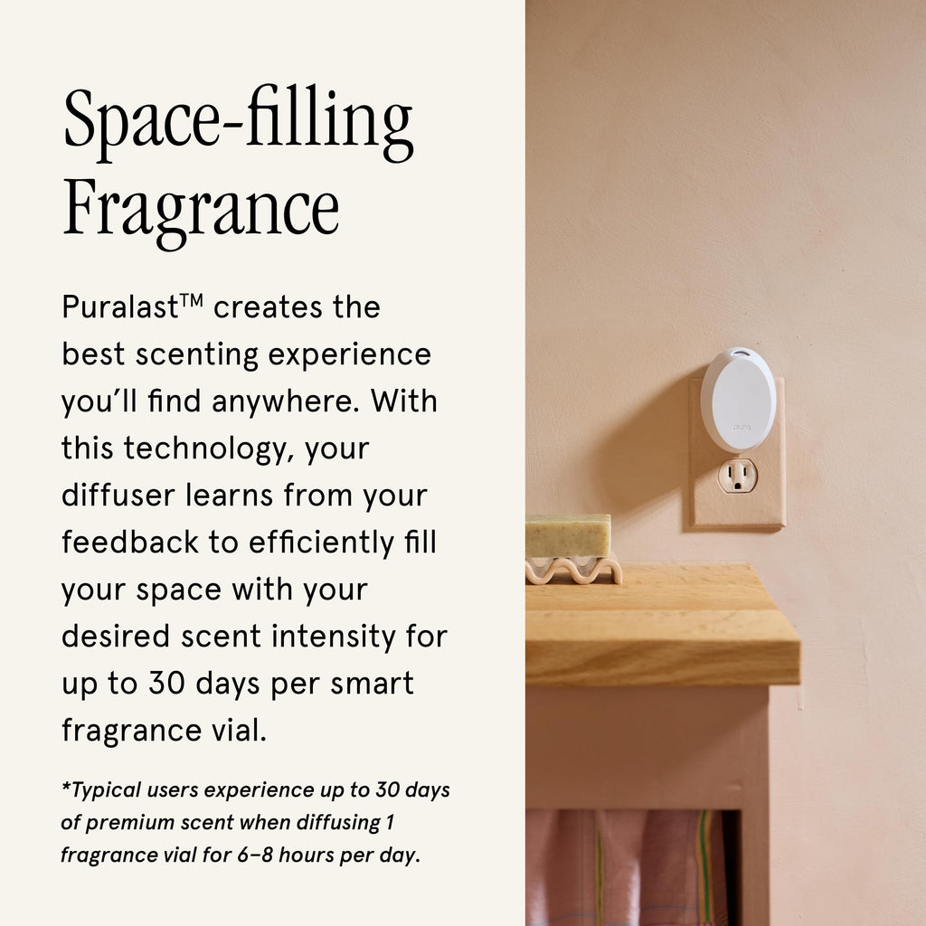 Pura Mini Smart Fragrance Diffuser for Small Spaces – Adjustable Smart Diffuser with LED & Vial Detection