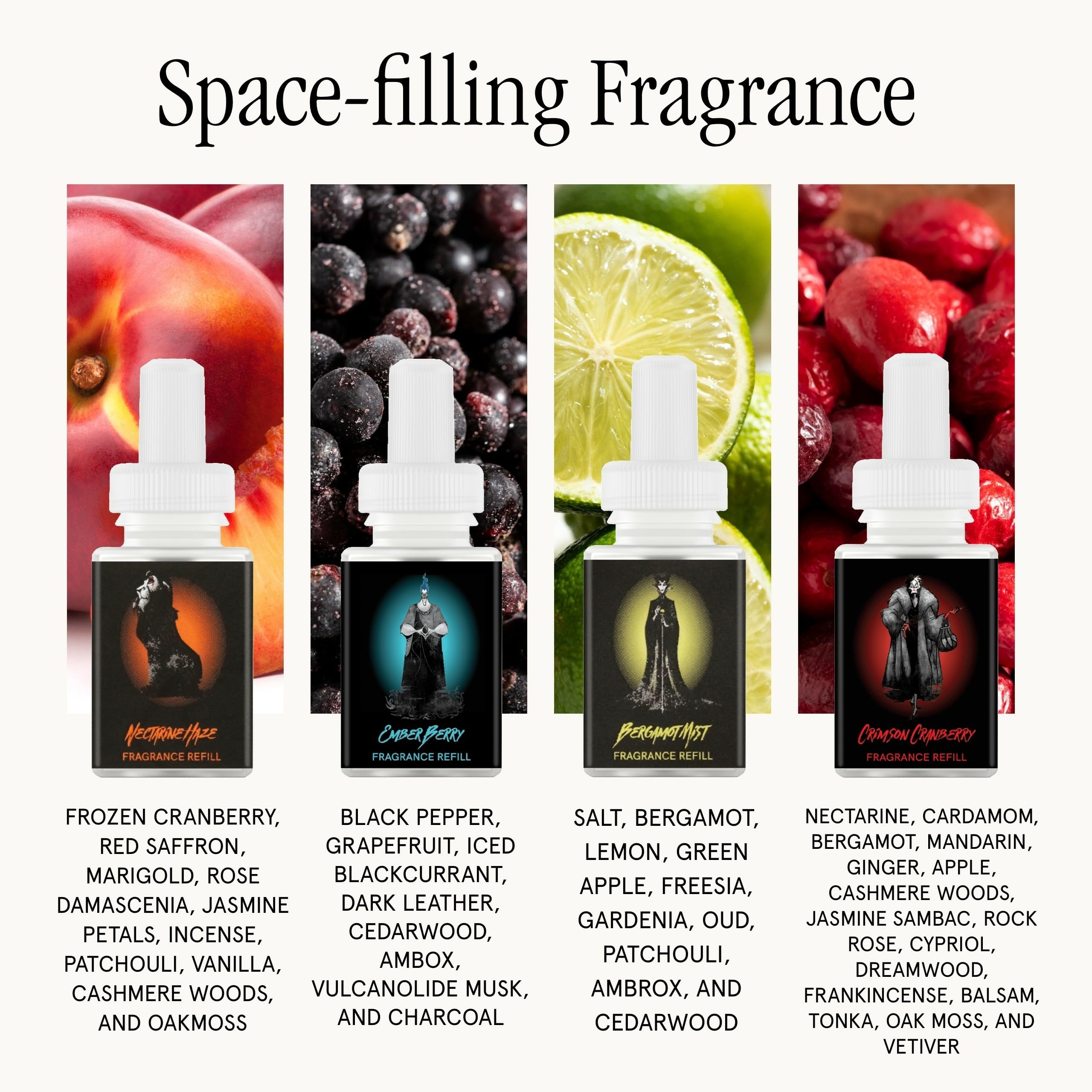 Pura 4 Smart Home Fragrance Starter Set – Cruella, Hades, Maleficent, Scar