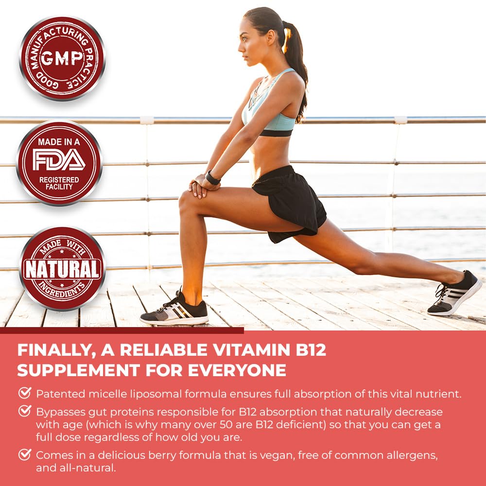 Purality Health Micelle Liposomal Vitamin B12 2500 mcg | Vegan, Methylcobalamin