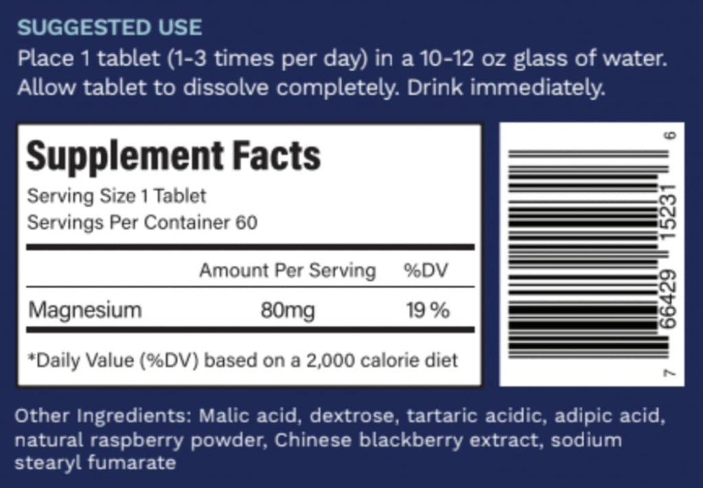 Purative H2 Ultra+ Hydrogen Water Tablets – Raspberry, 60 Servings